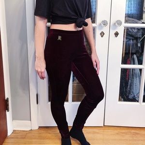 Red velvet Rugby Ralph Lauren leggings